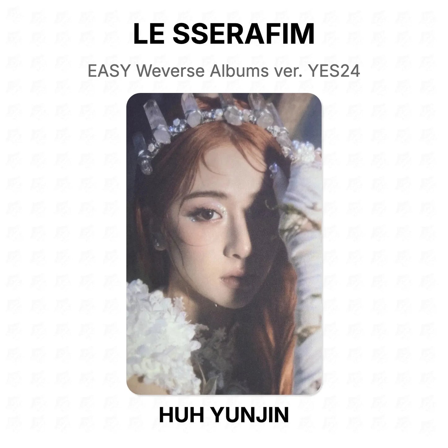 LE SSERAFIM EASY Weverse Albums ver. YES24 Official Photocard