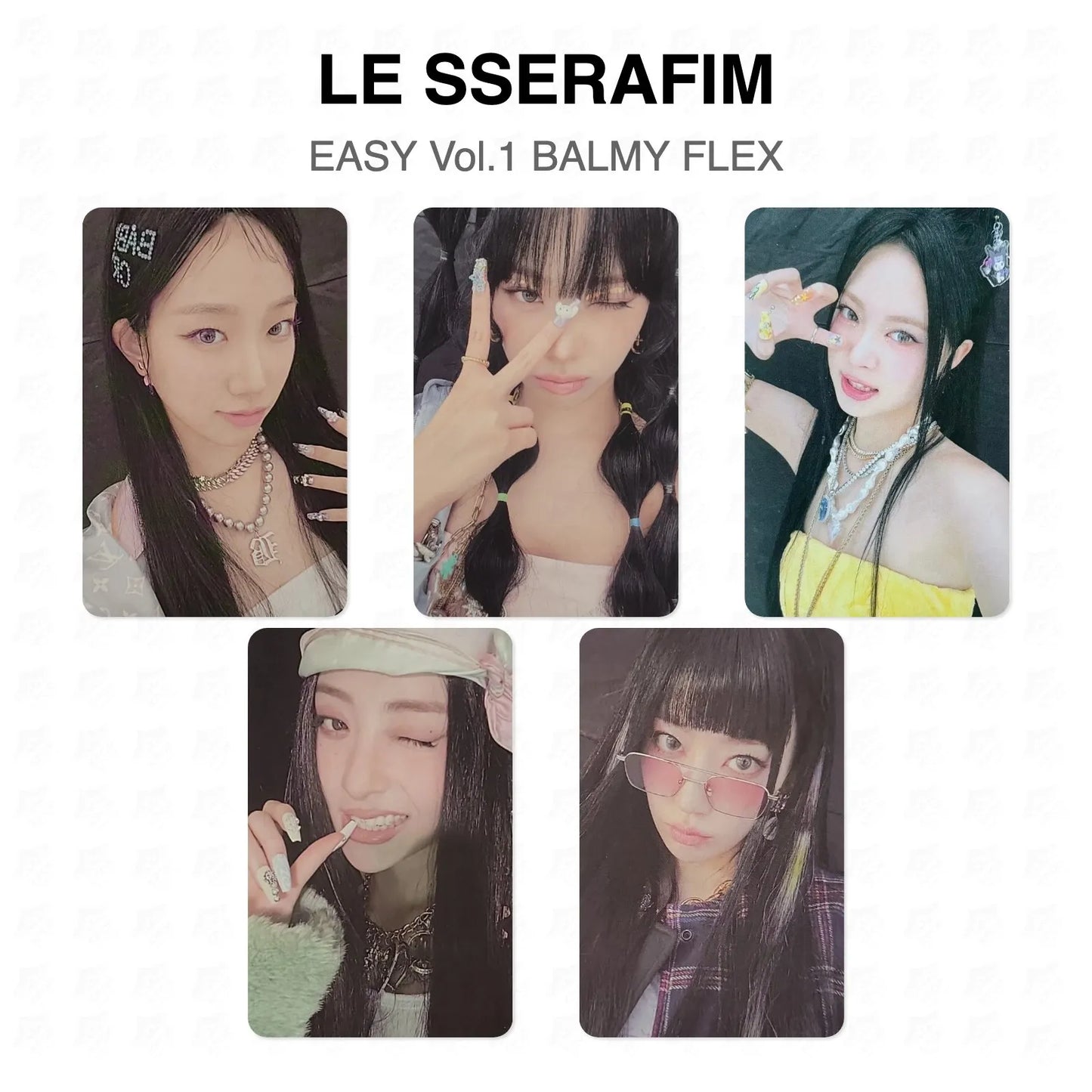LE SSERAFIM EASY Vol.1 BALMY FLEX Official Photocard