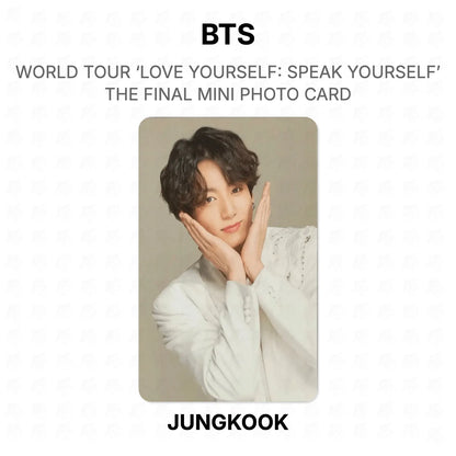 BTS WORLD TOUR ‘LOVE YOURSELF: SPEAK YOURSELF’ THE FINAL MINI PHOTO CARD photocard oficial