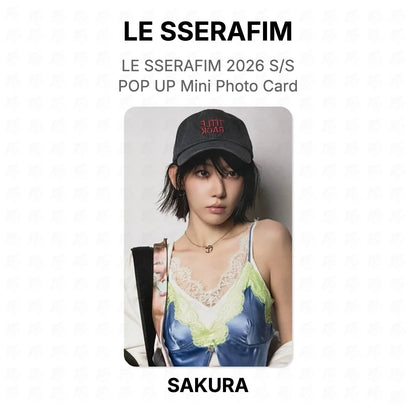 LE SSERAFIM 2026 S/S POP UP Mini Photo Card Official Photocard