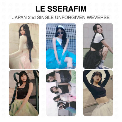 LE SSERAFIM JAPAN 2nd SINGLE UNFORGIVEN WEVERSE Official Photocard