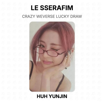 LE SSERAFIM CRAZY WEVERSE LUCKY DRAW Official Photocard