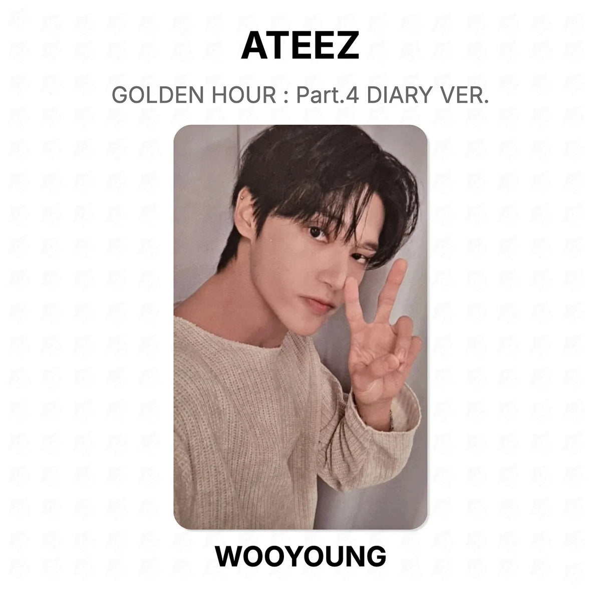 ATEEZ GOLDEN HOUR : Part.4 DIARY VER. Official Photocard