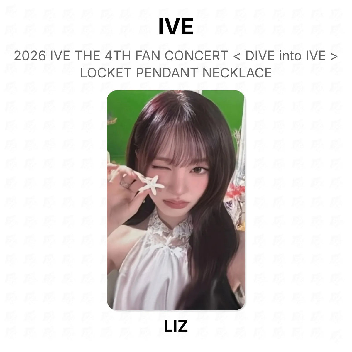 IVE 2026 IVE THE 4TH FAN CONCERT < DIVE into IVE > LOCKET PENDANT NECKLACE Official Photocard