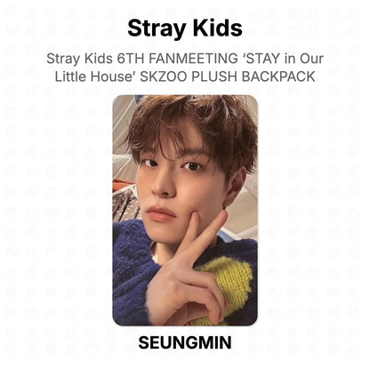 Stray Kids 6TH FANMEETING ‘STAY in Our Little House’ SKZOO PLUSH BACKPACK Official Photocard
