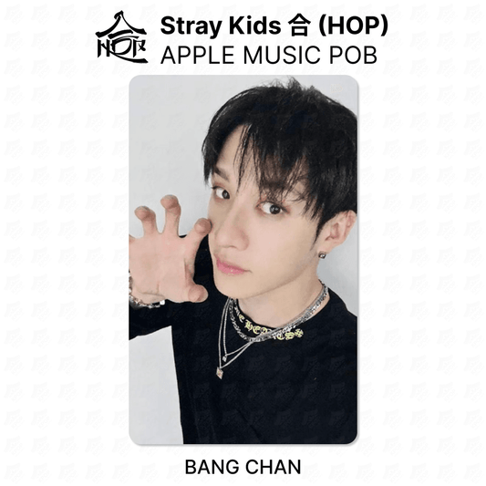 Stray Kids BANG CHAN Official Photocard - 合 HOP APPLE MUSIC KPOP Collectible | KPOP SeoulCity