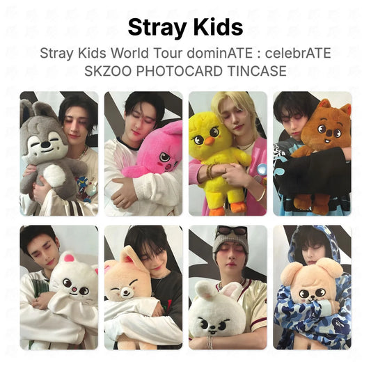 Stray Kids World Tour dominATE : celebrATE SKZOO PHOTOCARD TINCASE Official Photocard