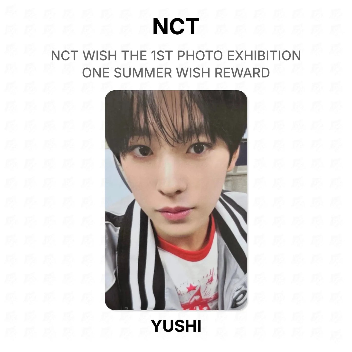 NCT WISH THE 1ST PHOTO EXHIBITION ONE SUMMER WISH REWARD Official Photocard