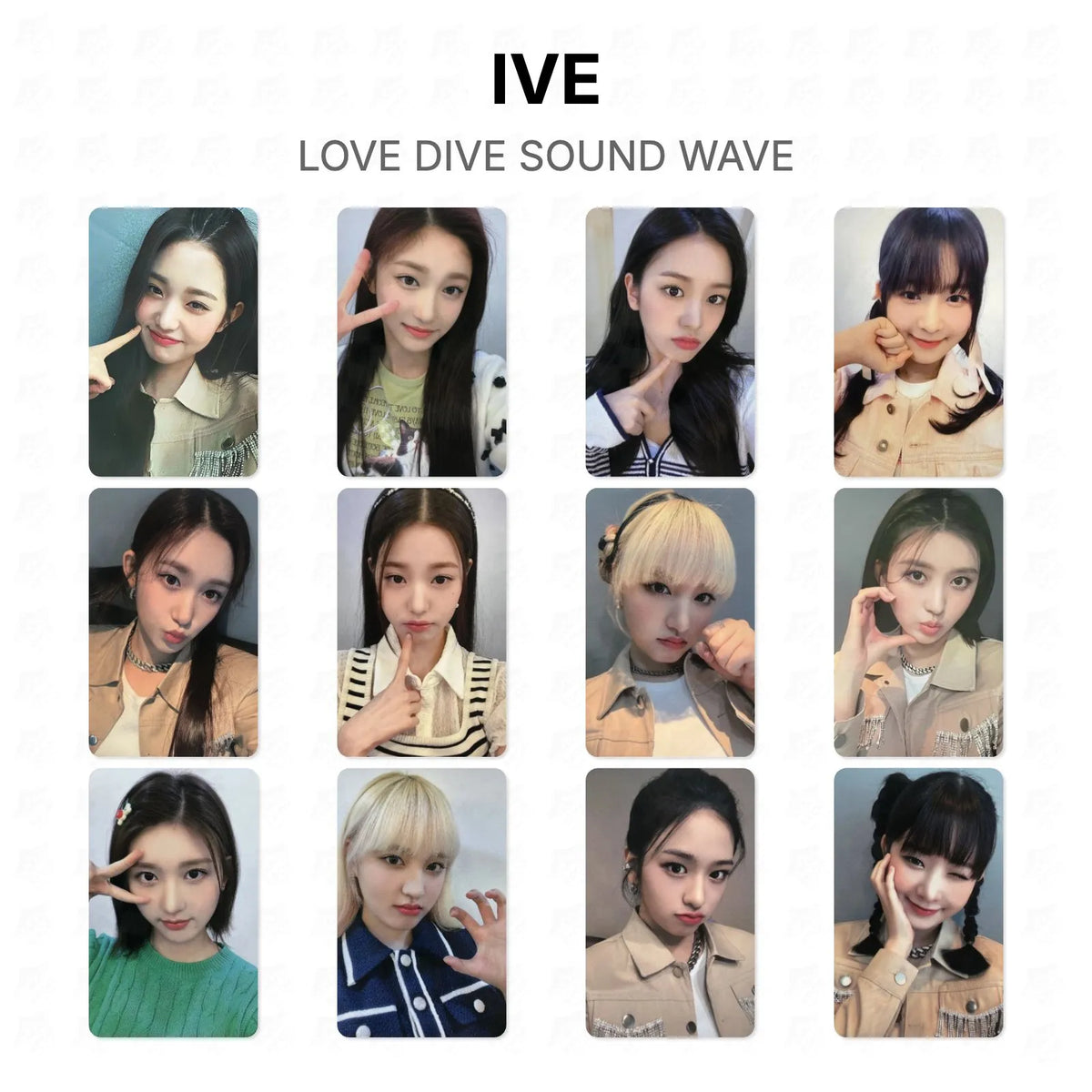 IVE Love Dive Sound Wave Official Photocard