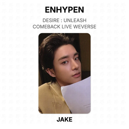 ENHYPEN DESIRE : UNLEASH COMEBACK LIVE WEVERSE Official Photocard