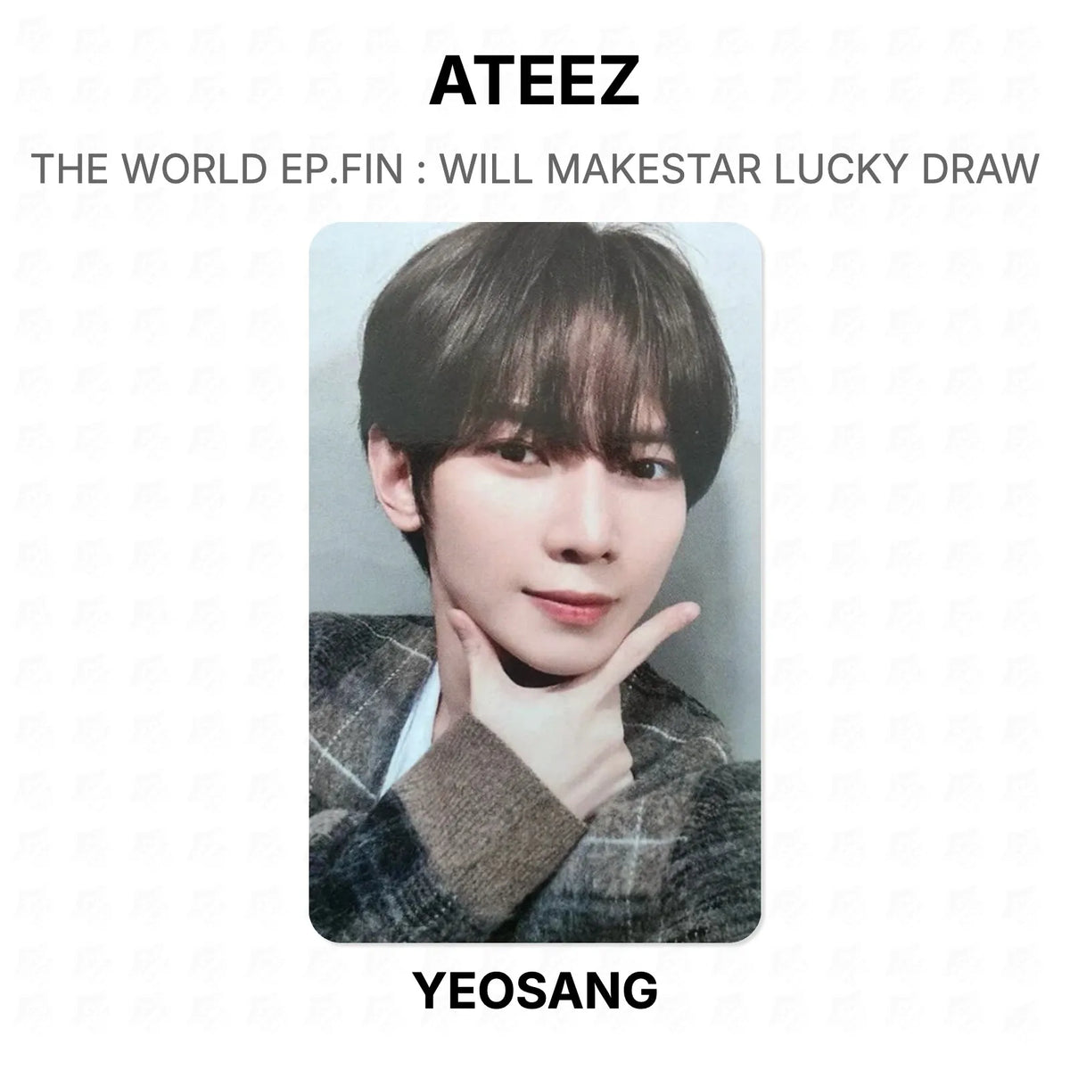 ATEEZ THE WORLD EP.FIN : WILL MAKESTAR LUCKY DRAW Official Photocard