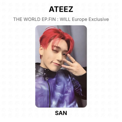 ATEEZ THE WORLD EP.FIN : WILL Europe Exclusive Official Photocard