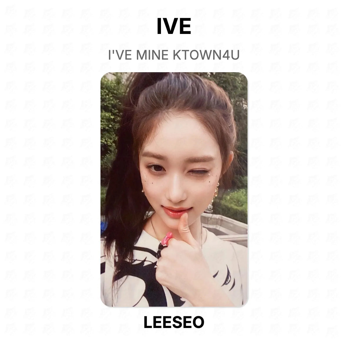 IVE I'VE MINE KTOWN4U Official Photocard
