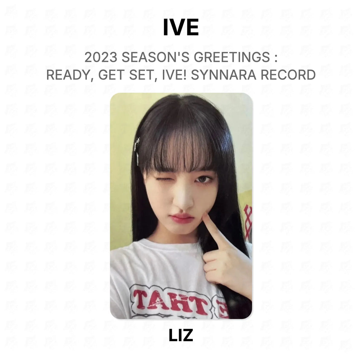 IVE 2023 SEASON'S GREETINGS : READY, GET SET, IVE! SYNNARA RECORD Official Photocard