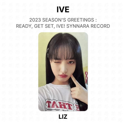 IVE 2023 SEASON'S GREETINGS : READY, GET SET, IVE! SYNNARA RECORD Official Photocard