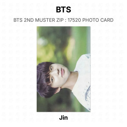 BTS 2ND MUSTER ZIP : 17520 PHOTO CARD Official Photocard