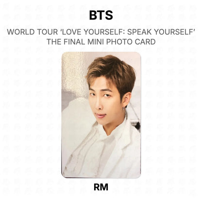 BTS WORLD TOUR ‘LOVE YOURSELF: SPEAK YOURSELF’ THE FINAL MINI PHOTO CARD photocard oficial
