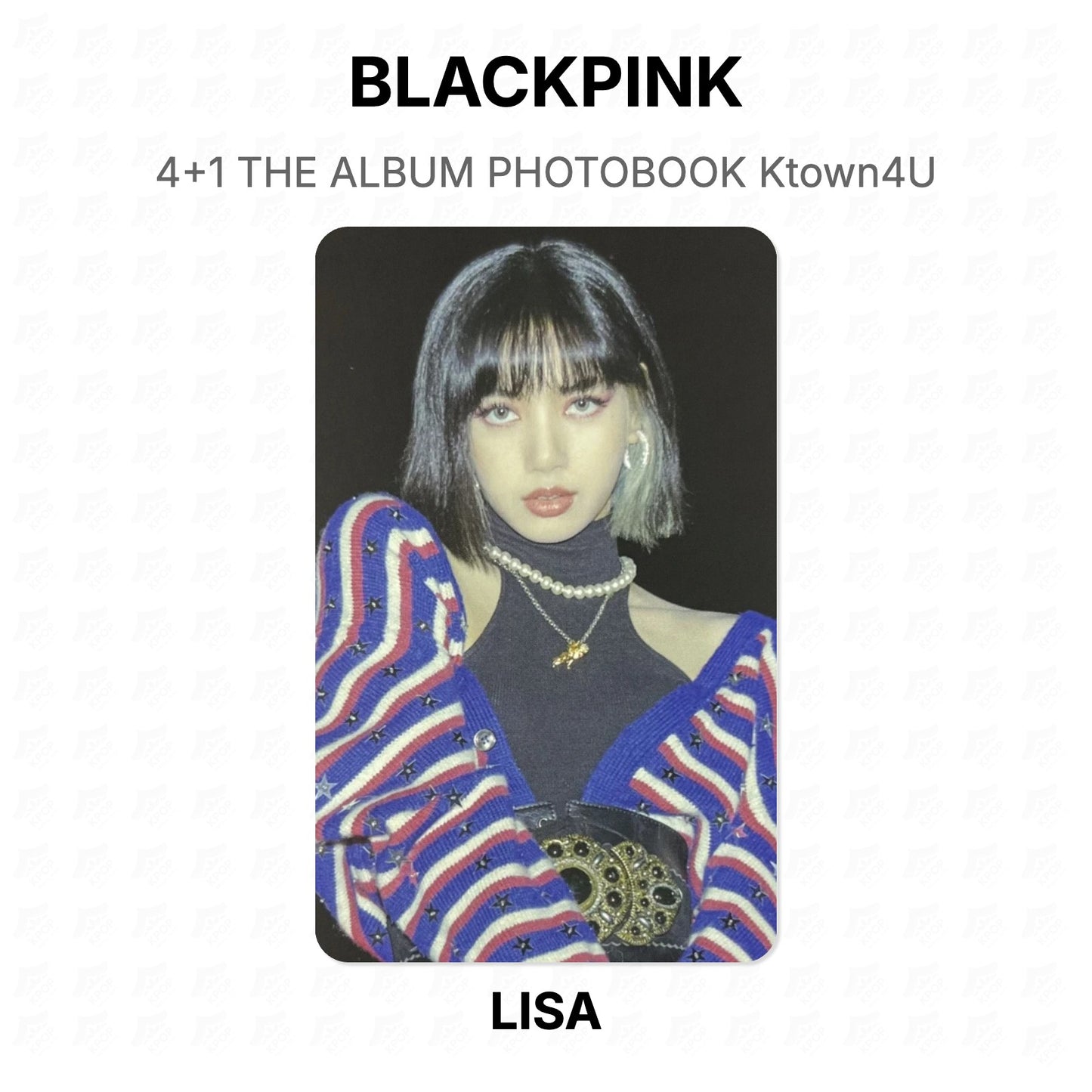 BLACKPINK 4+1 THE ALBUM PHOTOBOOK Ktown4U Official Photocard