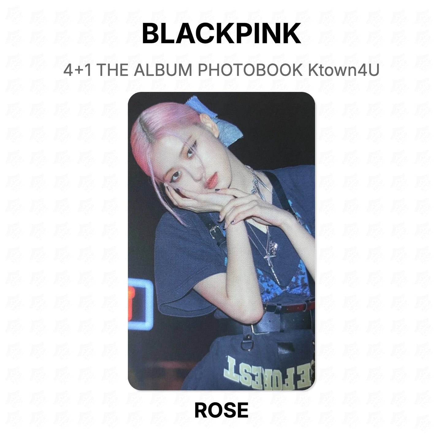 BLACKPINK 4+1 THE ALBUM PHOTOBOOK Ktown4U Official Photocard