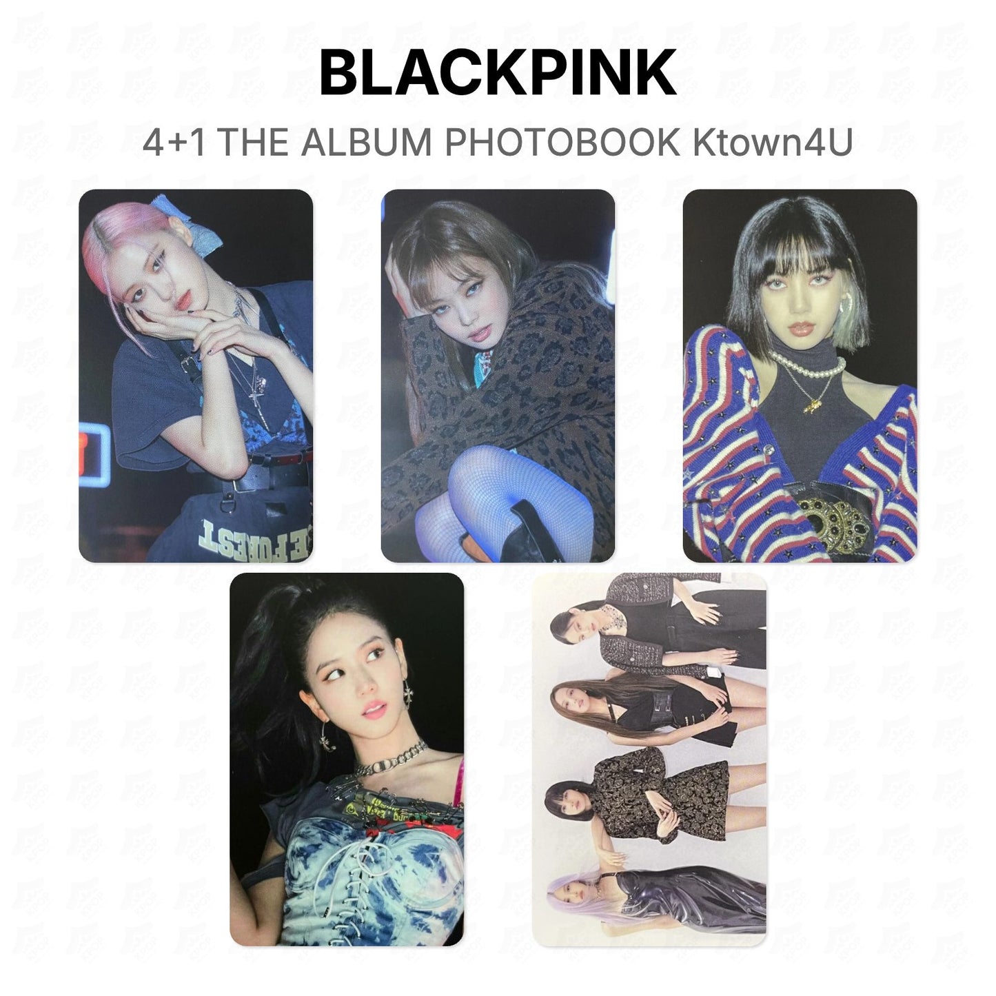 BLACKPINK 4+1 THE ALBUM PHOTOBOOK Ktown4U Official Photocard