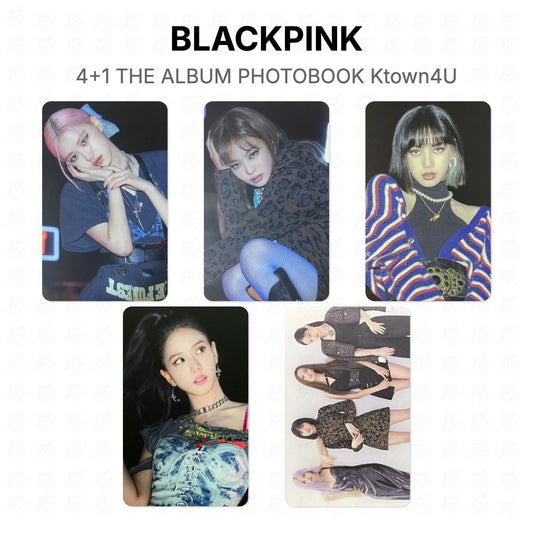 BLACKPINK 4+1 THE ALBUM PHOTOBOOK Ktown4U Official Photocard