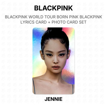 BLACKPINK WORLD TOUR BORN PINK BLACKPINK LYRICS CARD + PHOTO CARD SET Official Photocard
