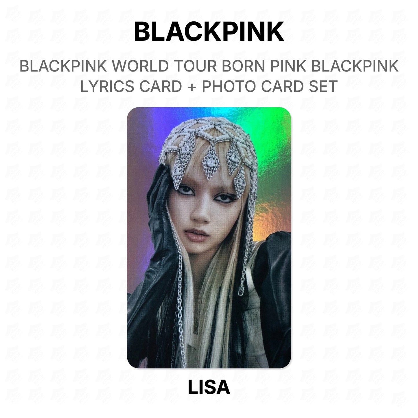 BLACKPINK WORLD TOUR BORN PINK BLACKPINK LYRICS CARD + PHOTO CARD SET Official Photocard