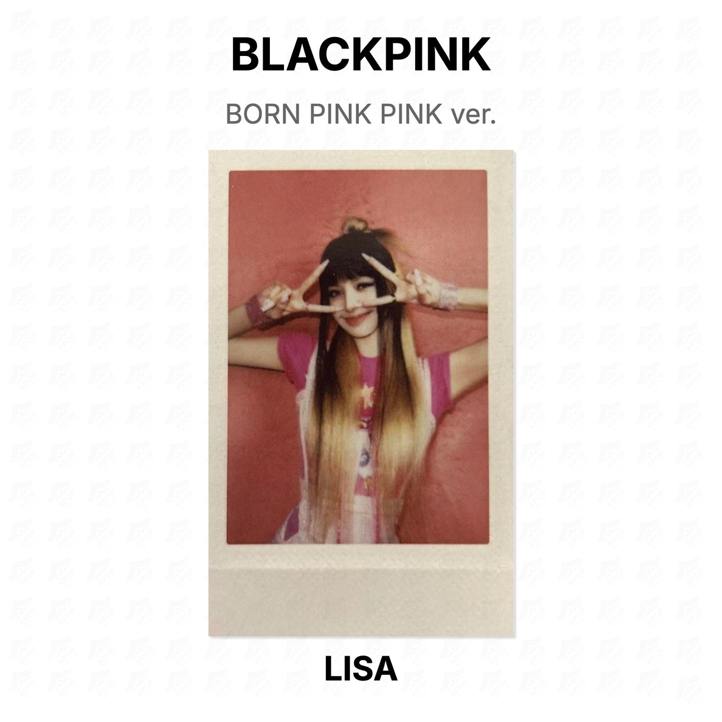 BLACKPINK BORN PINK PINK ver. Official Photocard