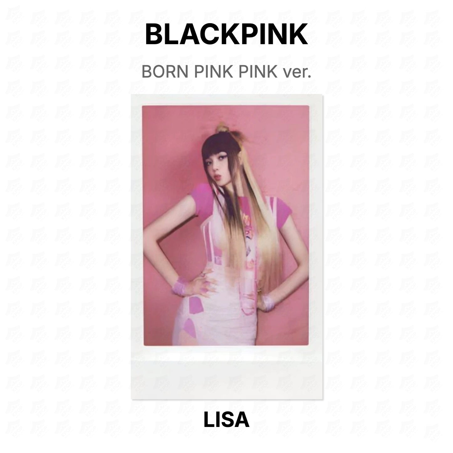 BLACKPINK BORN PINK PINK ver. Official Photocard