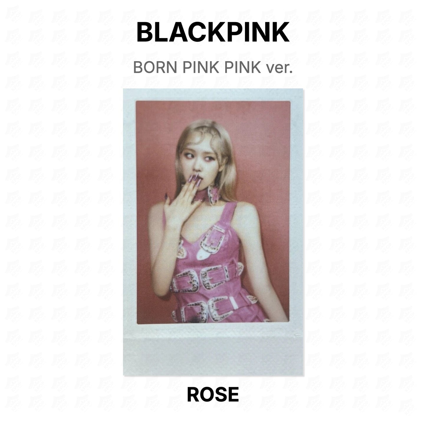 BLACKPINK BORN PINK PINK ver. Official Photocard