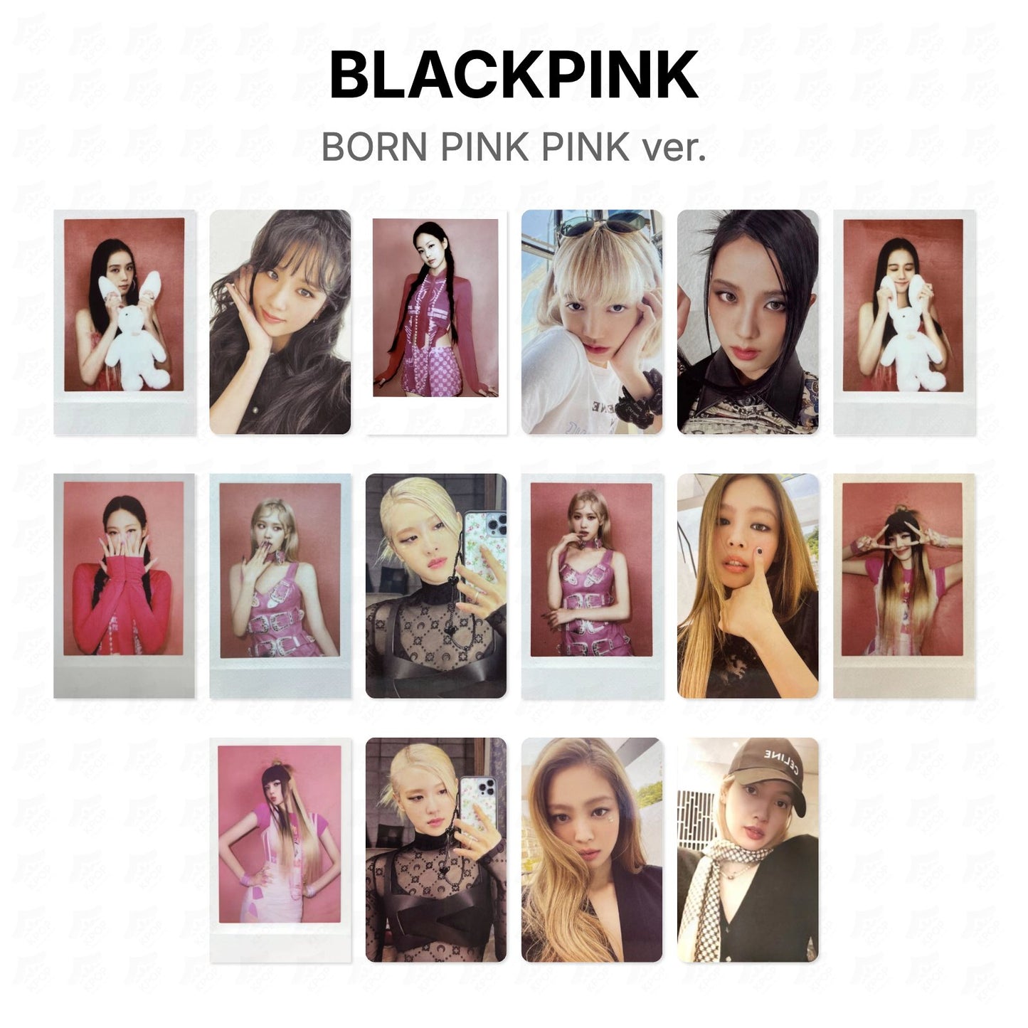 BLACKPINK BORN PINK PINK ver. Official Photocard