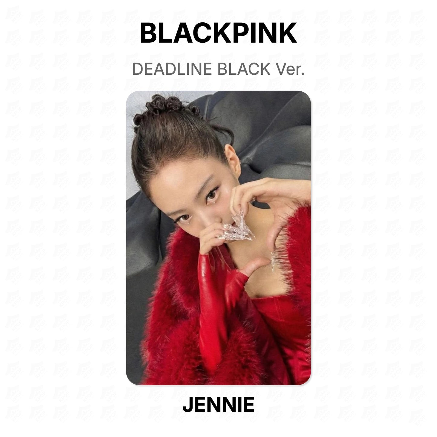 BLACKPINK DEADLINE BLACK Ver. Official Photocard