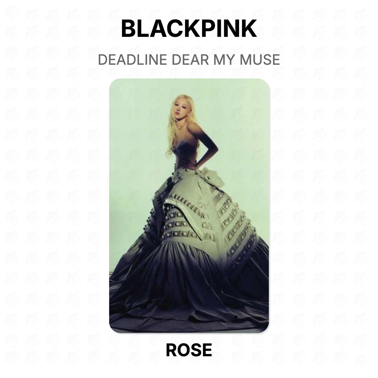 BLACKPINK DEADLINE DEAR MY MUSE Official Photocard