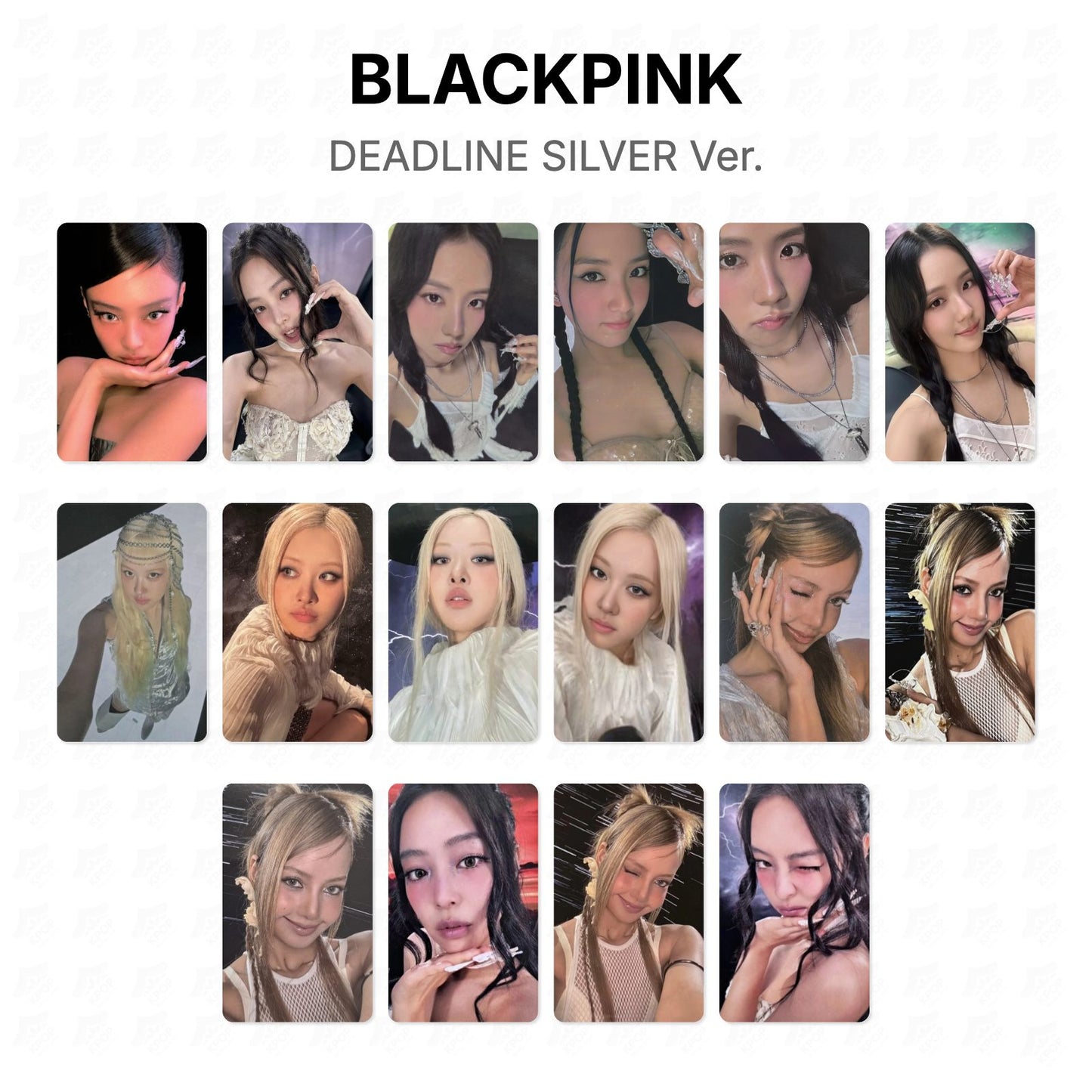 BLACKPINK DEADLINE SILVER Ver. Official Photocard