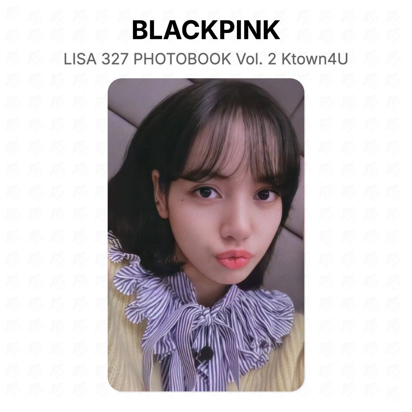 BLACKPINK LISA 327 PHOTOBOOK Vol. 2 Ktown4U Official Photocard