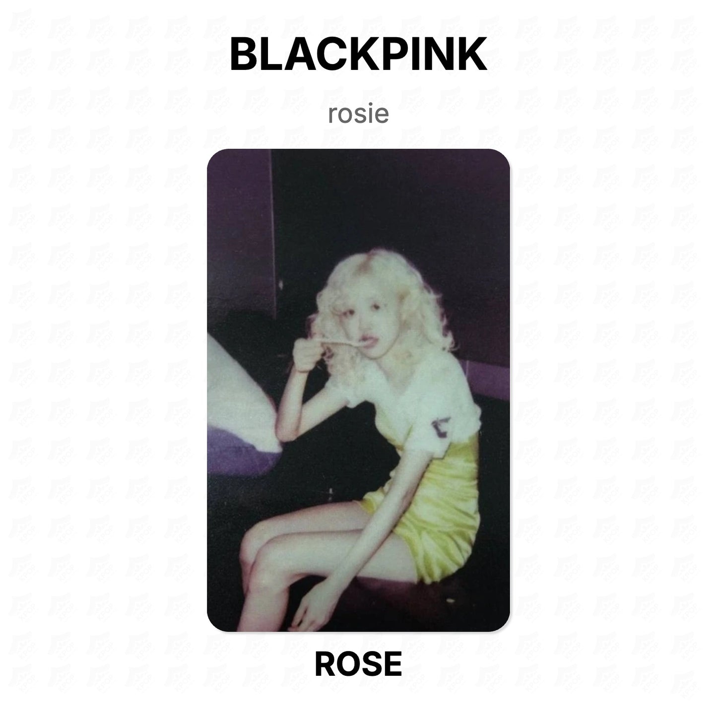 BLACKPINK rosie Official Photocard
