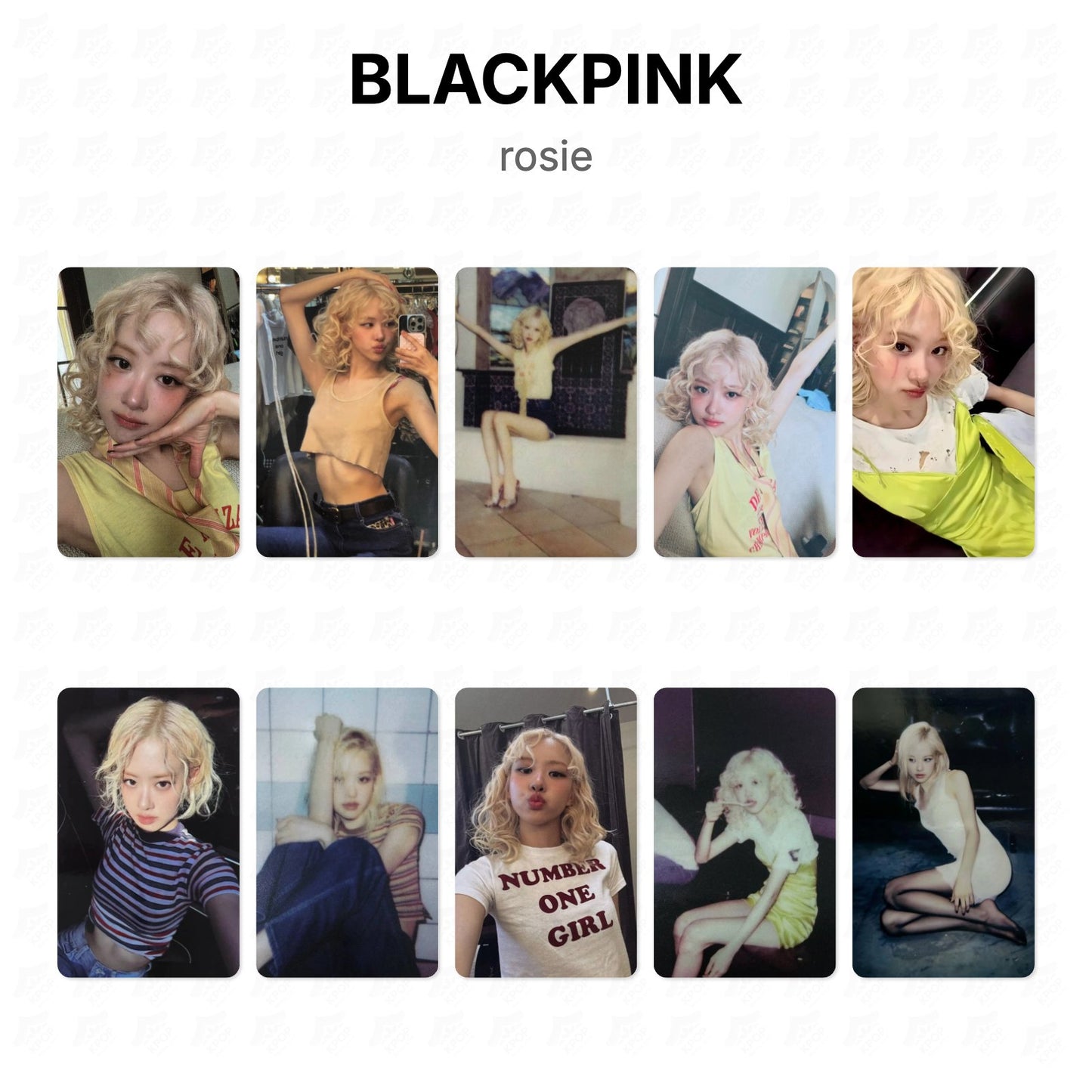BLACKPINK rosie Official Photocard