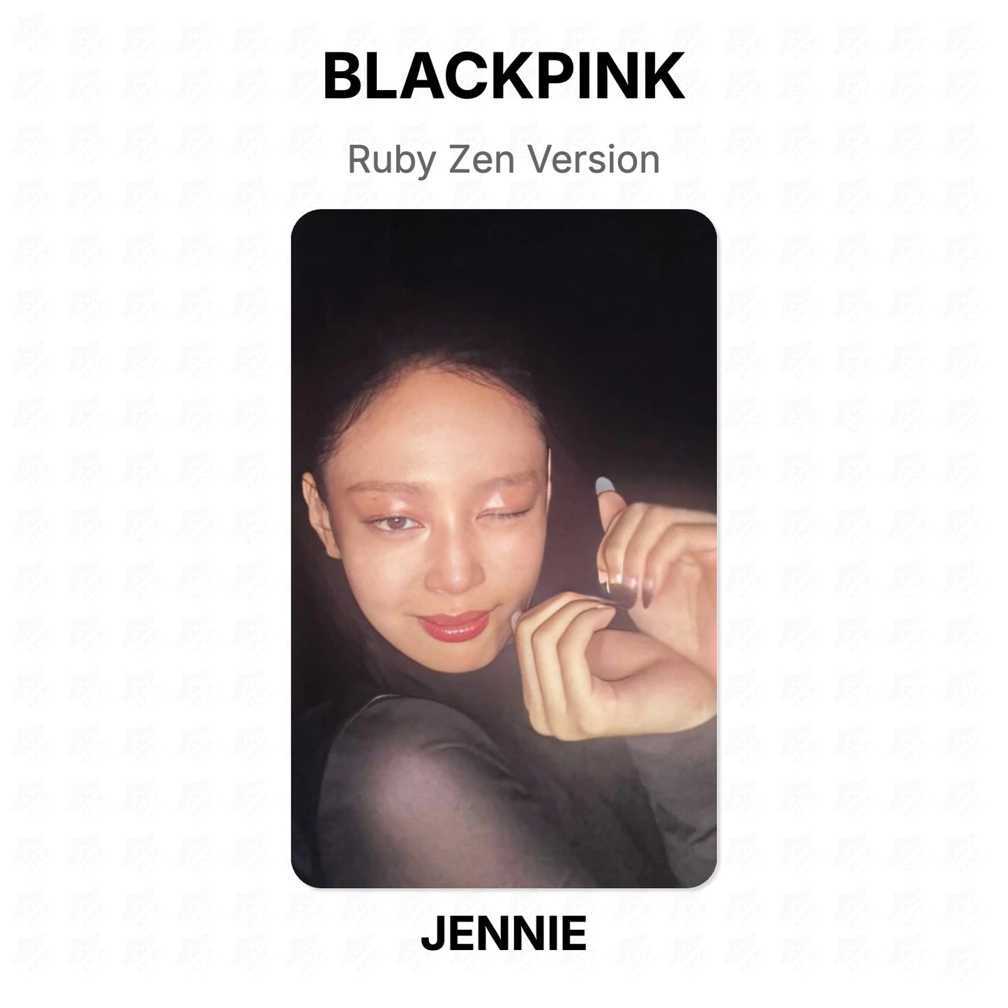 BLACKPINK Ruby Zen Version Official Photocard