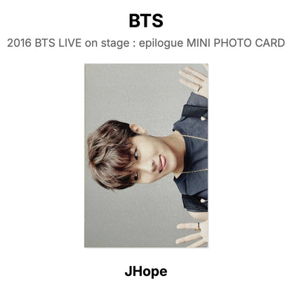 BTS 2016 BTS LIVE on stage : epilogue MINI PHOTO CARD Official Photocard