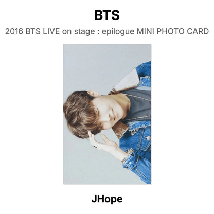 BTS 2016 BTS LIVE on stage : epilogue MINI PHOTO CARD Official Photocard