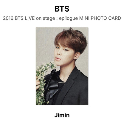 BTS 2016 BTS LIVE on stage : epilogue MINI PHOTO CARD Official Photocard
