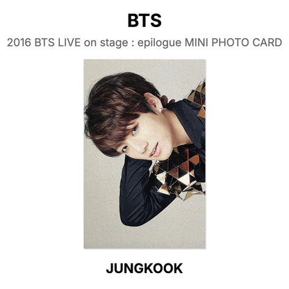 BTS 2016 BTS LIVE on stage : epilogue MINI PHOTO CARD Official Photocard