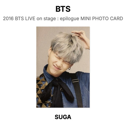 BTS 2016 BTS LIVE on stage : epilogue MINI PHOTO CARD Official Photocard