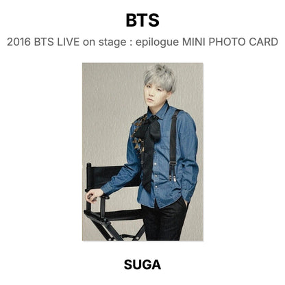 BTS 2016 BTS LIVE on stage : epilogue MINI PHOTO CARD Official Photocard