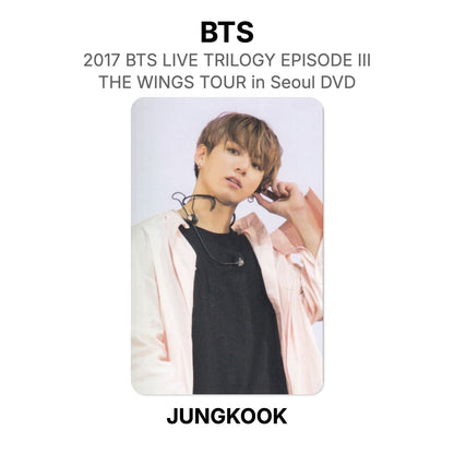 BTS 2017 BTS LIVE TRILOGY EPISODE III THE WINGS TOUR in Seoul DVD photocard ufficiale