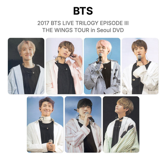 BTS 2017 BTS LIVE TRILOGY EPISODE III THE WINGS TOUR in Seoul DVD Official Photocard