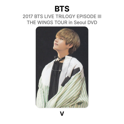 BTS 2017 BTS LIVE TRILOGY EPISODE III THE WINGS TOUR in Seoul DVD photocard ufficiale