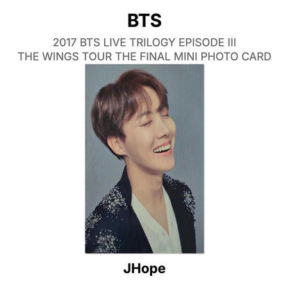 BTS 2017 BTS LIVE TRILOGY EPISODE III THE WINGS TOUR THE FINAL MINI PHOTO CARD Official Photocard