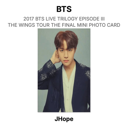BTS 2017 BTS LIVE TRILOGY EPISODE III THE WINGS TOUR THE FINAL MINI PHOTO CARD Official Photocard