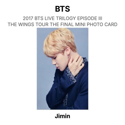 BTS 2017 BTS LIVE TRILOGY EPISODE III THE WINGS TOUR THE FINAL MINI PHOTO CARD Official Photocard